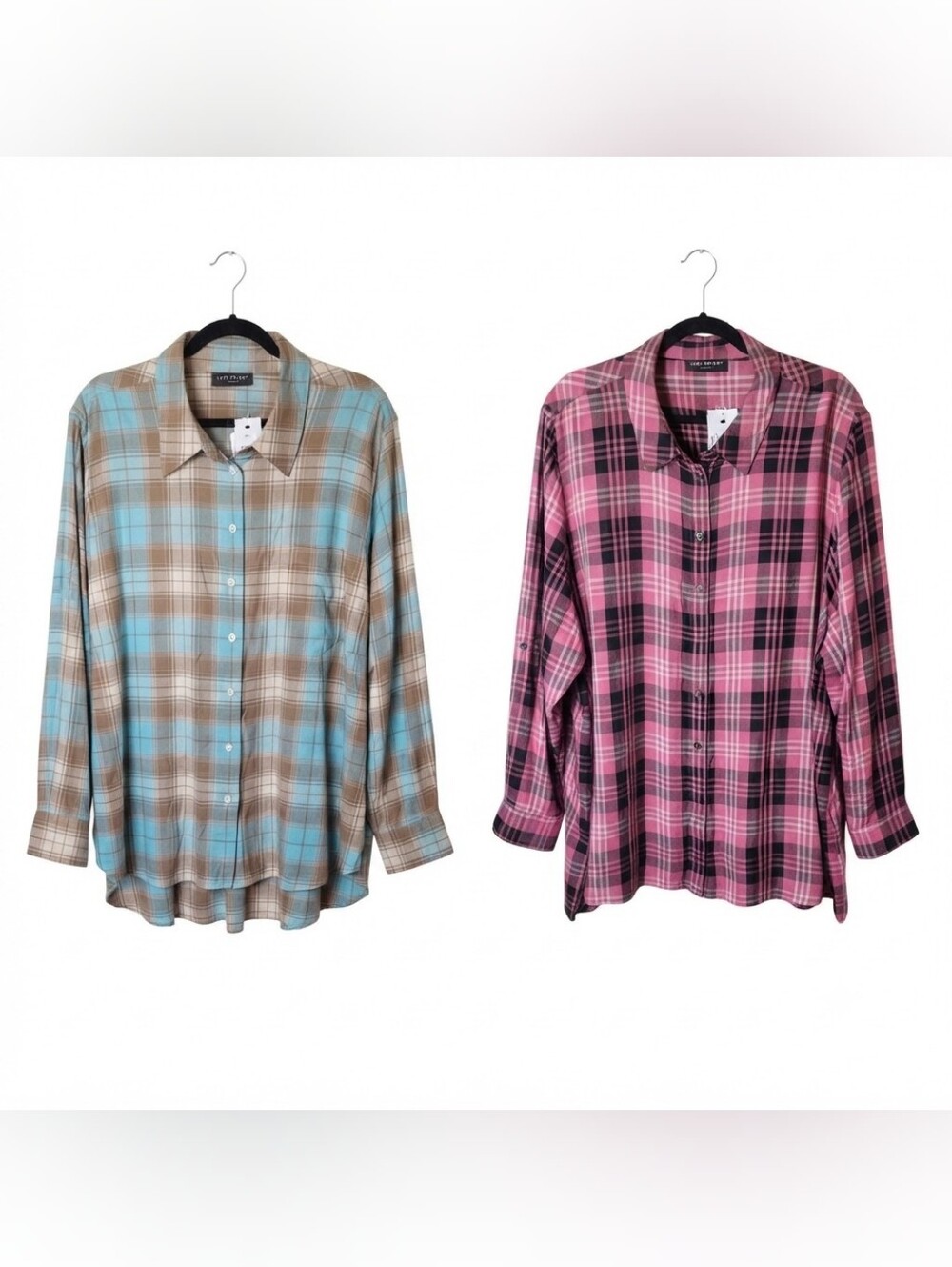 NWT Lane Bryant Plaid Button-Down Shirts Bundle